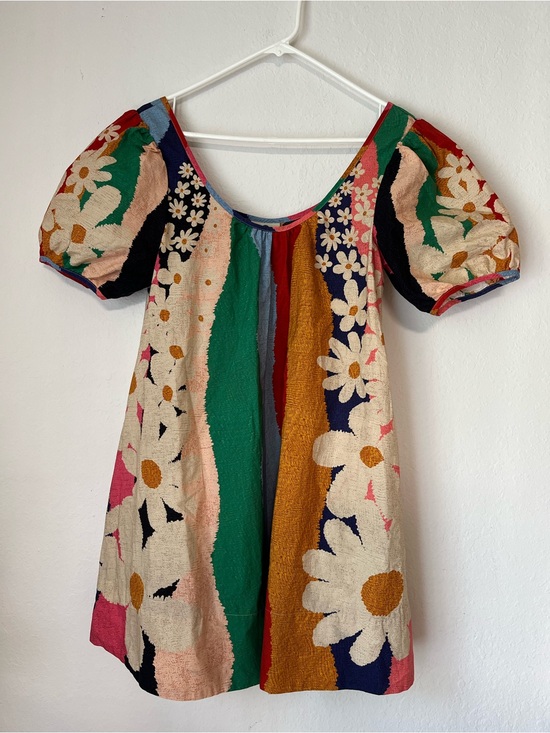 FARM Rio Dresses & Skirts - FARM Rio Multicolor Daisy Patchwork Mini Dress